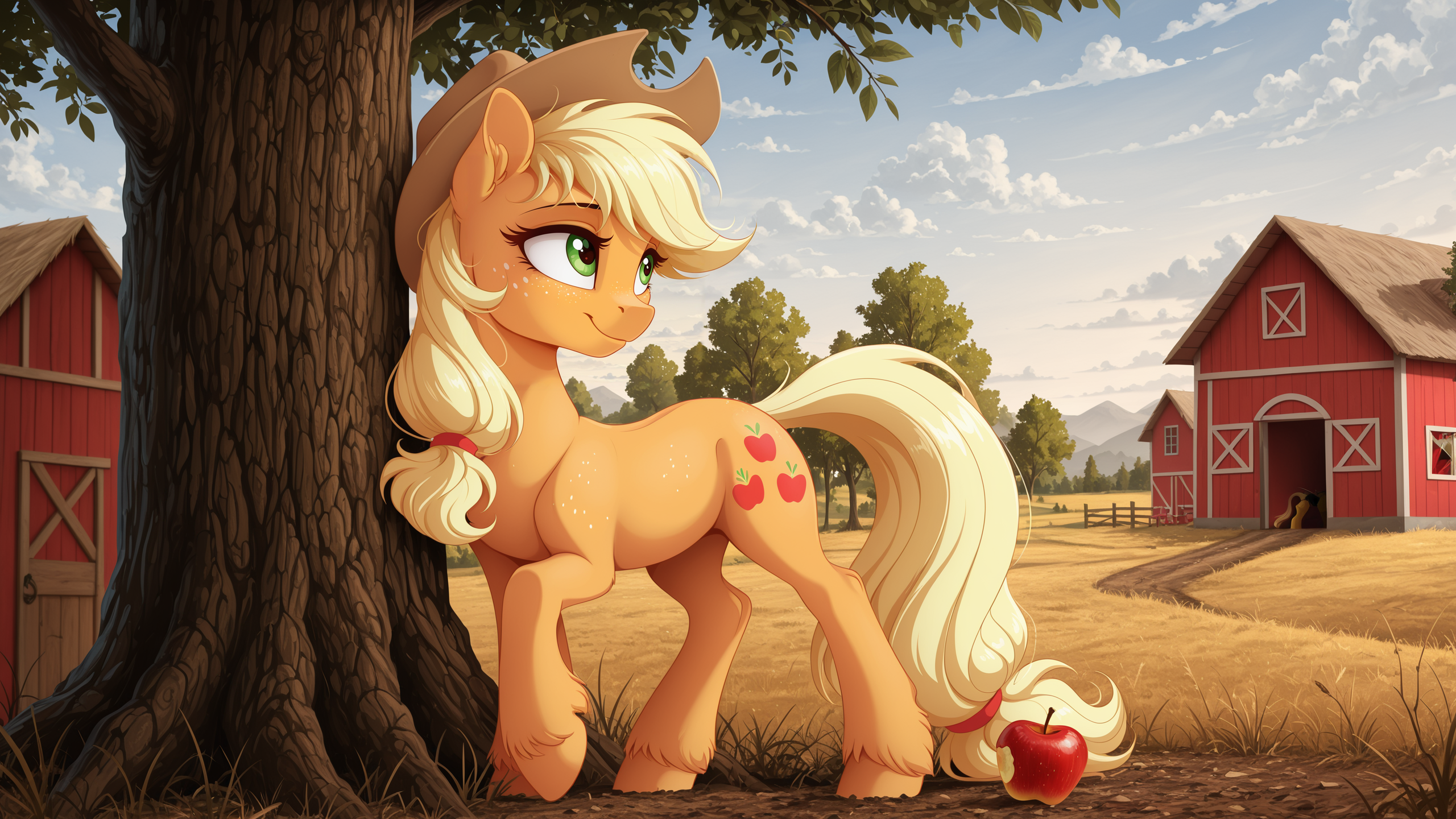 hr-00043-3919706814-masterpiece, best quality, applejack, my little pony, friendship is magic, dvixie, dennybutt, inowiseei, sandara, earth pony, fe.webp